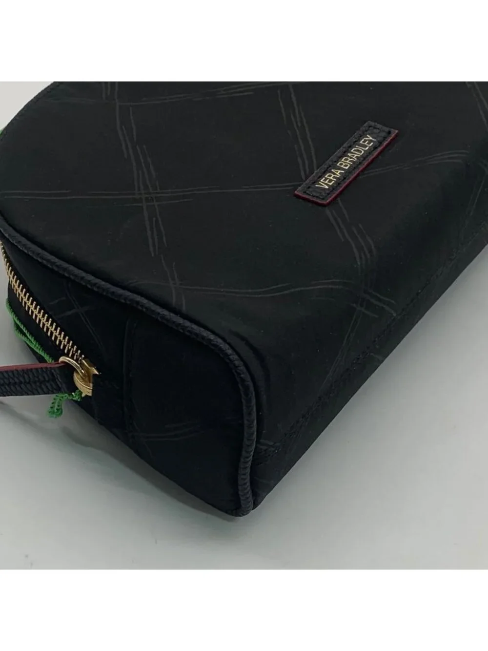 Vera Bradley Preppy Poly Black Cosmetic Bag